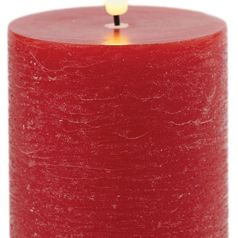 HomeRoots Set of Two Unscented Candle Flameless Pillar Candles image number 3
