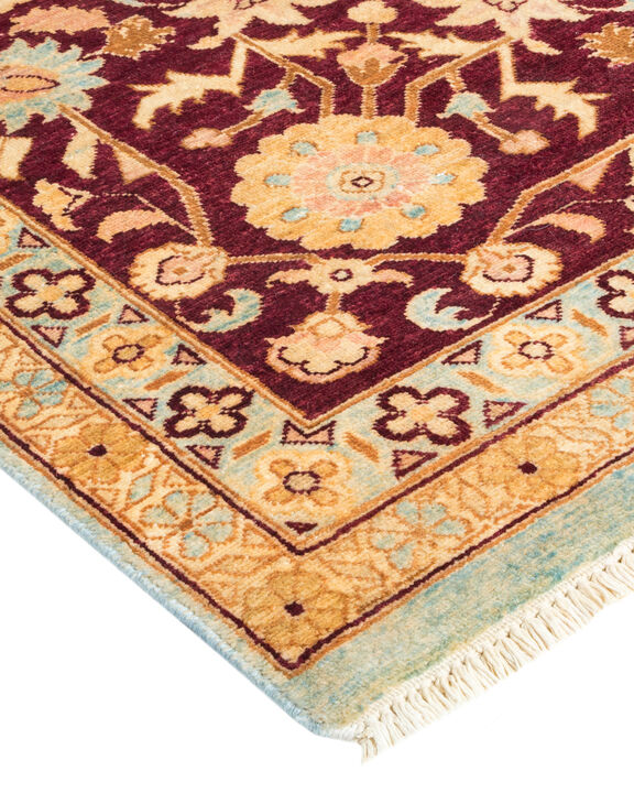 Eclectic, One-of-a-Kind Hand-Knotted Area Rug  - Light Blue, 8' 9" x 11' 9"
