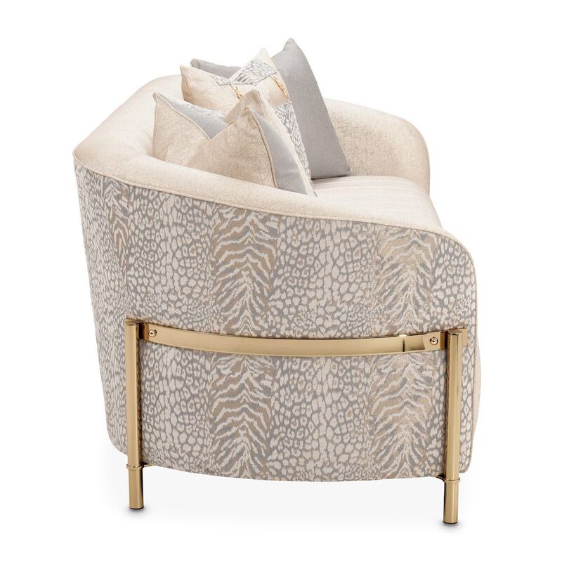Starlight Canyon Home Gold Beige Accent Chair, Living Room Comfy Chair for Reading and Relaxation image number 6
