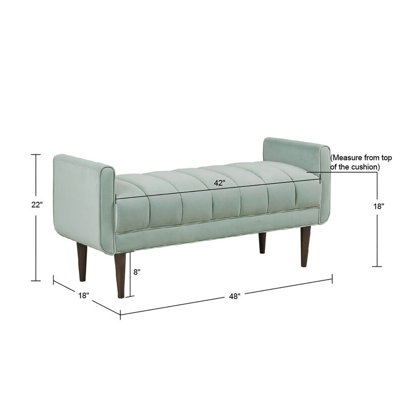 Linea Upholstered Modern Accent Bench