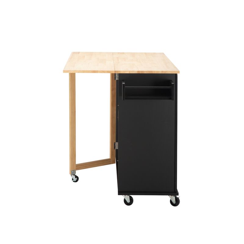 Streamdale Mobile Kitchen Island with Extendable Table image number 7