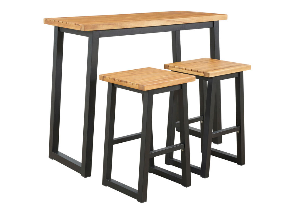 Town Wood 3-Piece Counter Table Set