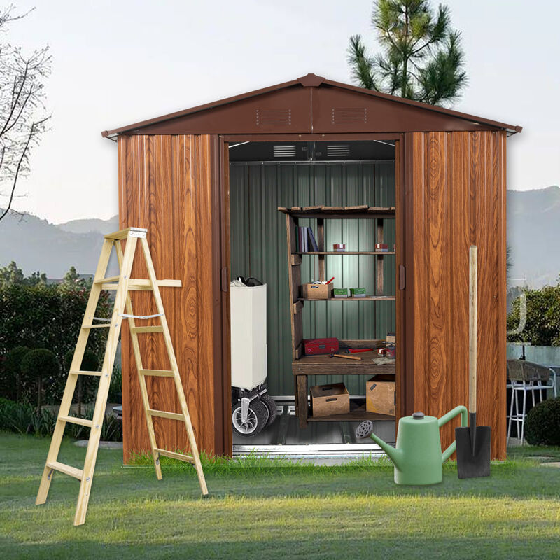Streamdale 6x6 Metal Shed with Floor Base & Window