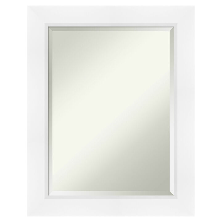 Sloped Beveled Framed Wall Mirror