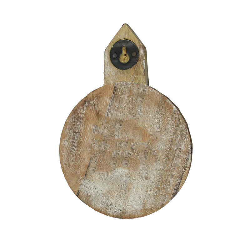 Set of 3 Hand Carved Wooden Wall Hooks Decorative Floral Coat Towel Hanging Art image number 2