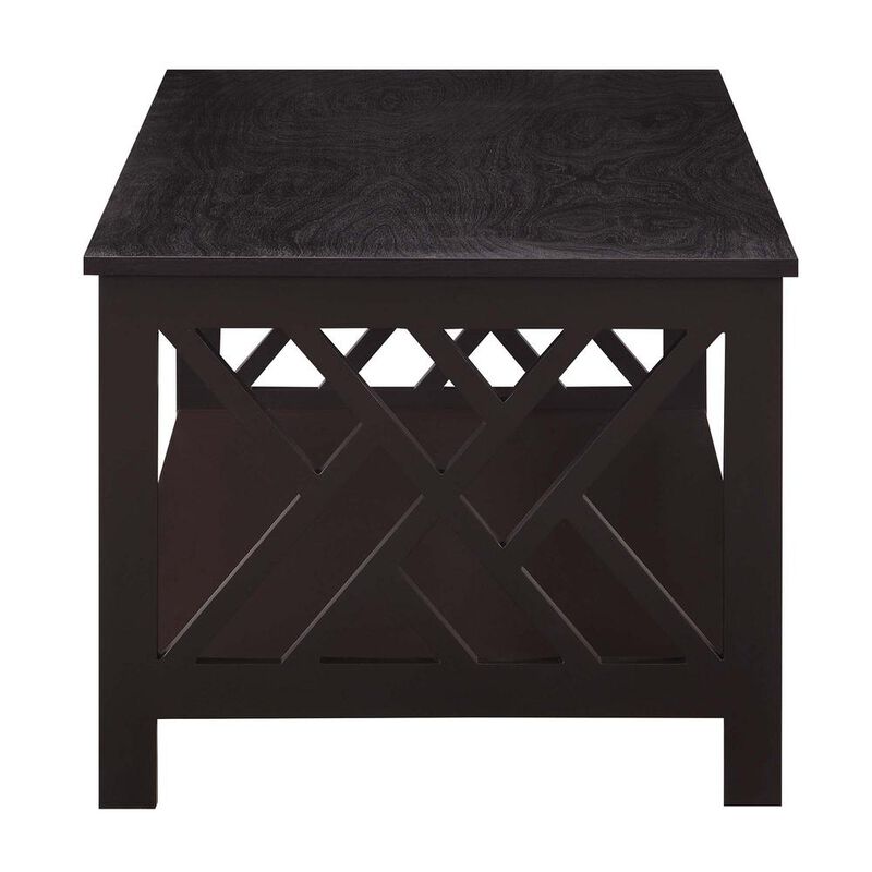 Convenience Concepts Titan Coffee Table with Shelf, Espresso