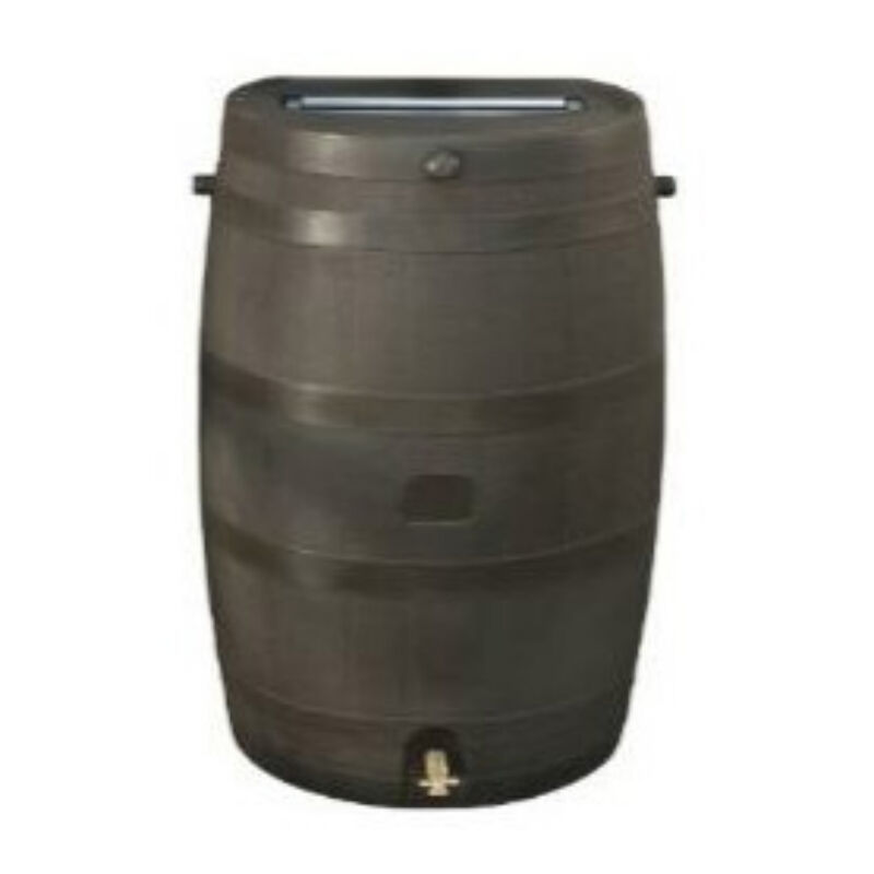 50-Gallon Rain Water Collection Barrel with Spigot for Garden Use