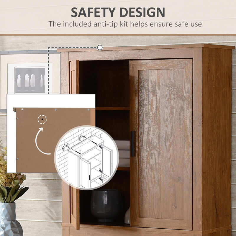 Multi-Tier Storage Cabinet with Closed Compartments for Home Organization image number 5