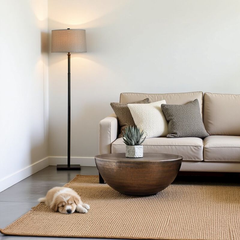 Starlight Canyon Home Bronze Metal Coffee Table &ndash; Round Drum Coffee Table with Unique Iron Design image number 5