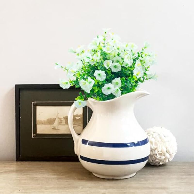 20 Bundle White Artificial Outdoor Plants UV Resistant Home Decor image number 3
