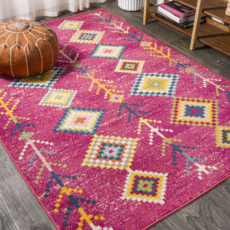 Tribal Love Geometric Area Rug