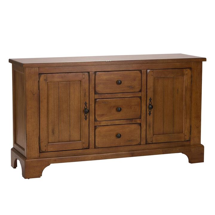 Liberty Furniture Treasures Buffet - Oak in Rustic Oak