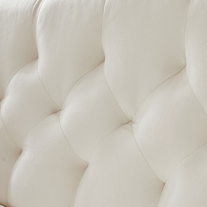 Strolk Modern Velvet Loveseat Sofa image number 7