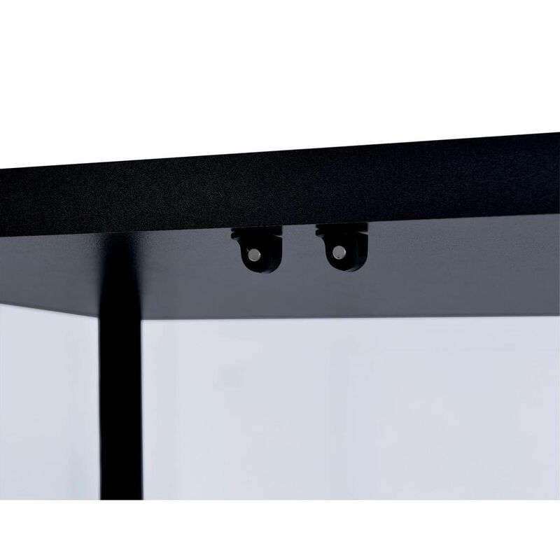 Coaster Delphinium 5-shelf Glass Curio Cabinet Black and Clear