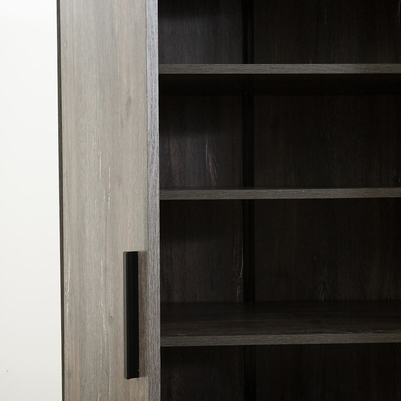 FC Design Klair Living Farmhouse Shoe Cabinet with Six Shelves