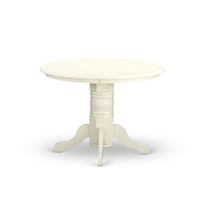 Shelton Round Kitchen Table 42" Diameter In Linen White Finish