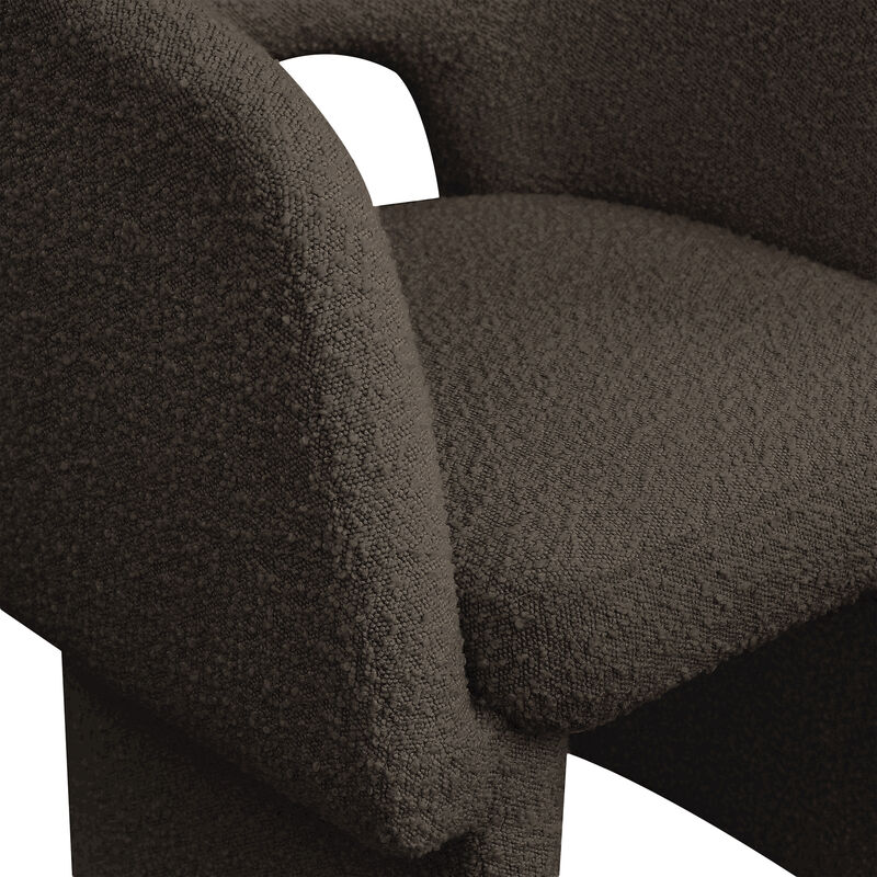 Meridian Furniture Emmet Brown Boucle Fabric Dining Chair / Accent Chair image number 6