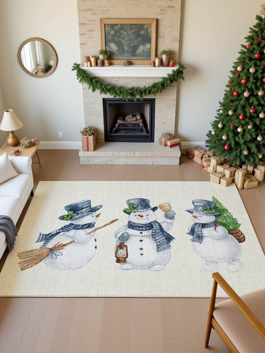 Merry & Bright MY28 Ivory 8' x 10' Rug