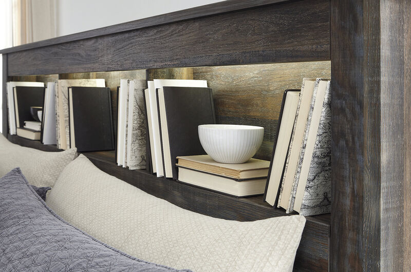 Drystan Queen Bookcase Headboard image number 3
