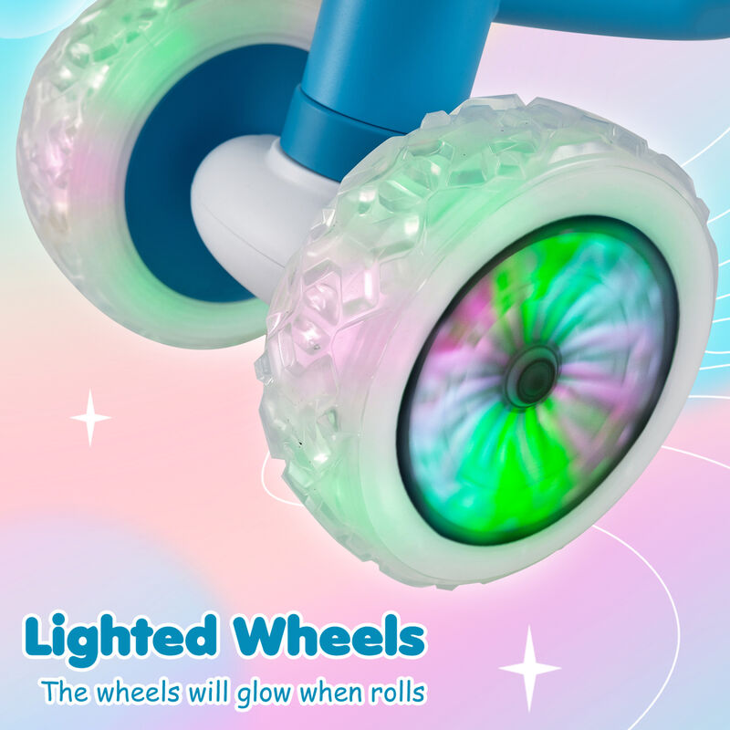 Baby Ride On Balance Bike with Adjustable Handlebar Seat and Light Up Wheels for Home image number 7