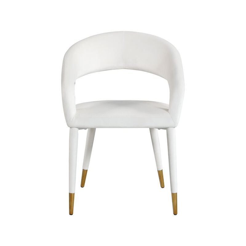 Meridian Furniture Destiny Cream Velvet Dining Chair