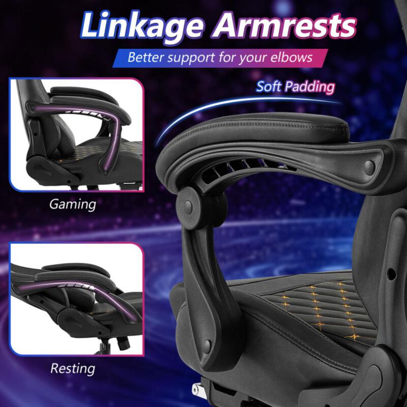 Hivvago Ergonomic Video Game Computer Chair with Headrest and Lumbar Pillow