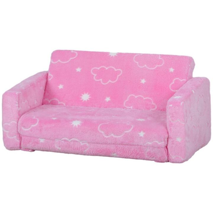 Kids' Sofa Cozy Upholstered Couch for Toddlers & Children&rsquo;s Playroom, Bedroom & Living Room