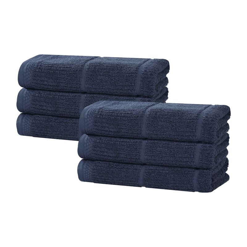 Soft Hand Towels Set of 6 in Smart Twist Viscose Cotton Blend image number 0