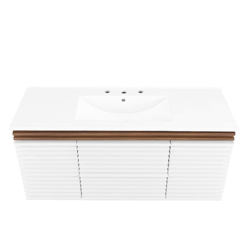 Render 48" Wall-Mount Bathroom Vanity image number 6