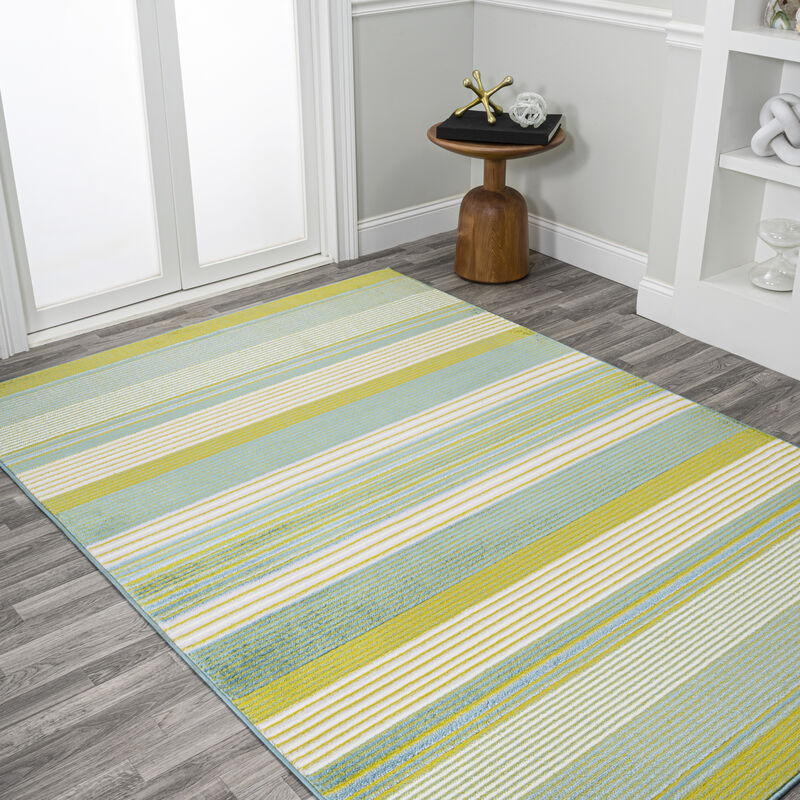 Duxbury Gradient Ticking Striped Area Rug