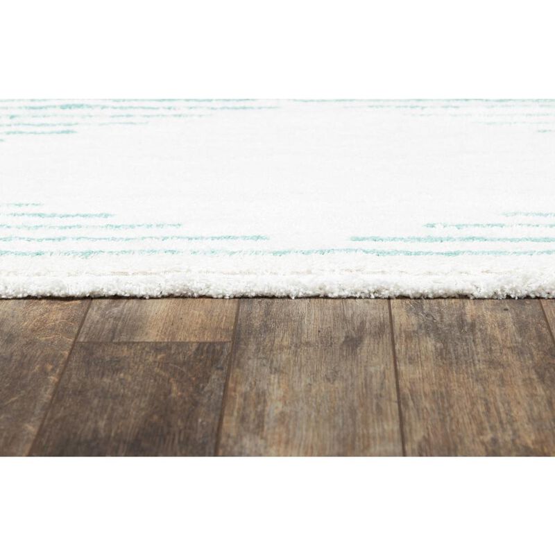 Novogratz Modern Rectangle Area Rug, Aqua, 2' X 3'