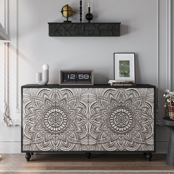 Judtik Embossed Sideboard