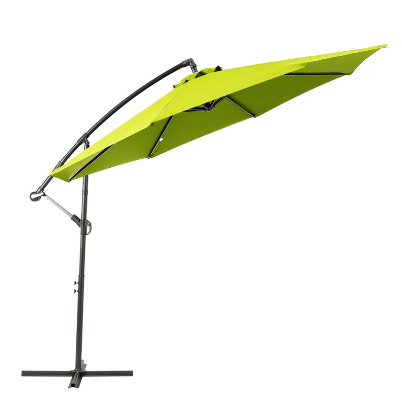 WestinTrends 10 ft. Outdoor / Patio Cantilever Hanging Umbrella