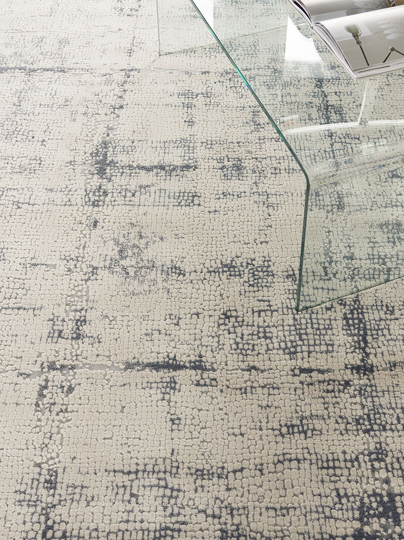 Rustic Textures RUS06 Ivory/Blue 7&rsquo;10&rdquo; x Round Rug image number 9