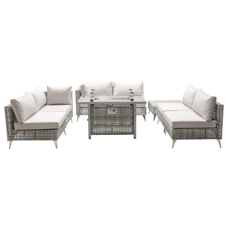 Merax Outdoor Conversation Set Patio Furniture Seating Set image number 0