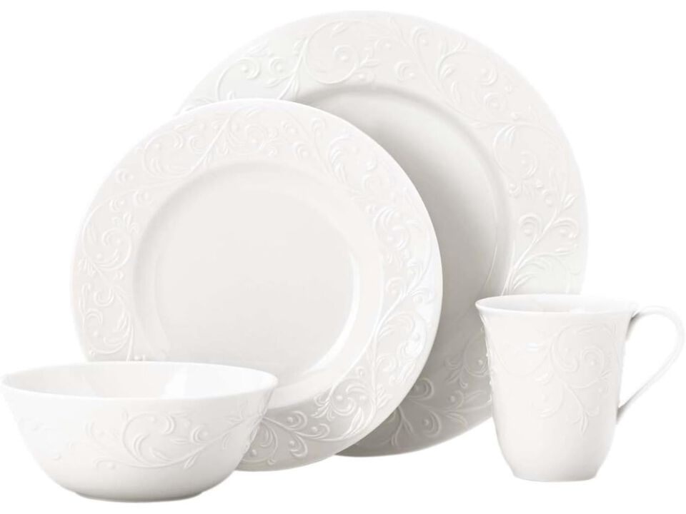 Lenox Opal Innocence Carved 4-Piece Place Setting