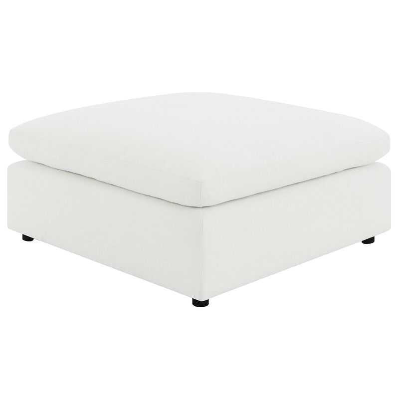 Allias 6pc Modular Sectional Sofa, Ivory White Boucle, 2 Pillows image number 3