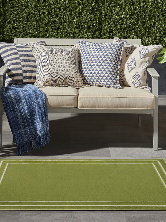 Nourison Essentials NRE02 Green/Ivory 3' x 5' Rug