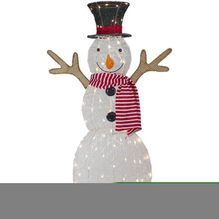 Northlight  48 in. LED Lighted Snowman with Top Hat &  Scarf Outdoor Christmas Decoration