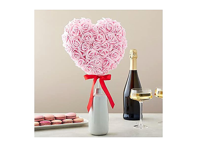 Artificial Flowers Foam Rose Heads 3 X 1 Inch Mixed Pink Shades 100 Pack Roses image number 2