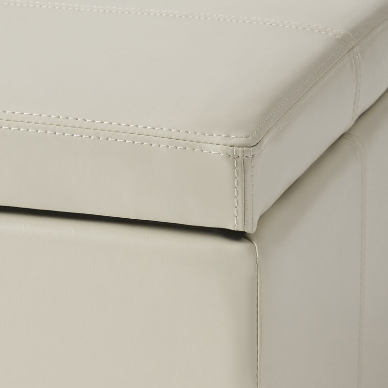 Merax Merax PU Leather Home Storage Ottoman image number 5