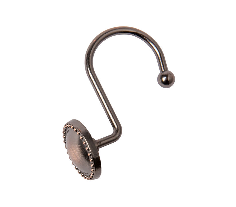 Utopia Alley Rust-Proof Zinc Shower Curtain Hooks, Shower Hooks Hangers for Bathroom, Kitchen Utensils, Curtains, Clothing, Towels etc - Set of 12