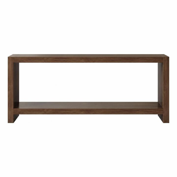 GOODSILO 2-Tier Rustic Farmhouse Console Table, Vintage Entryway Sofa Table for Behind Couch, Living Room and Hallway