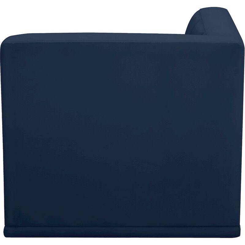 Meridian Furniture Relax Navy Velvet Corner Chair