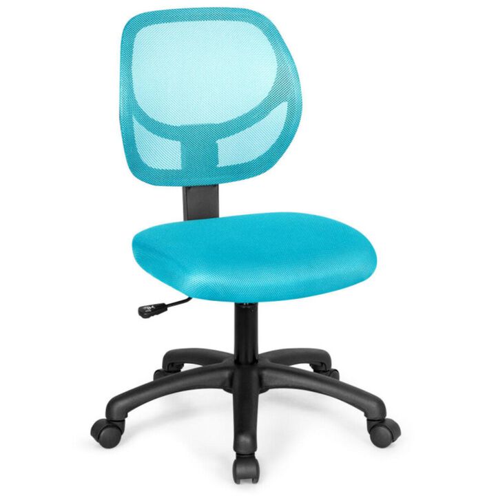 Hivvago Low-back Computer Task Chair with Adjustable Height and Swivel Casters