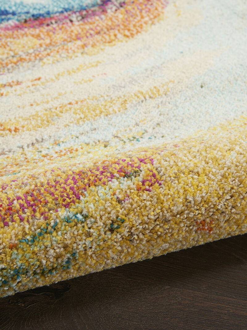 Celestial CES07 Wave 5'3" x Round Rug