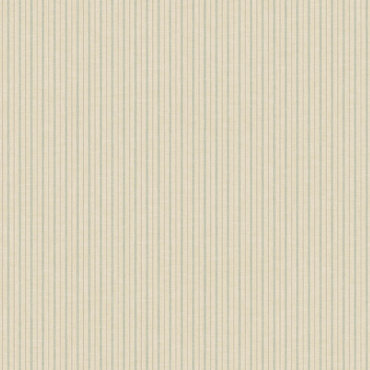French Ticking Khaki & Light Blue Wallpaper