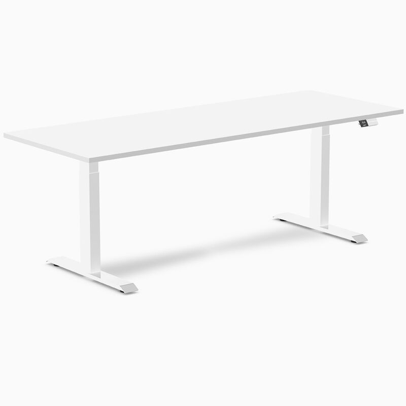 Desky Dual Laminate Sit Stand Desk image number 0