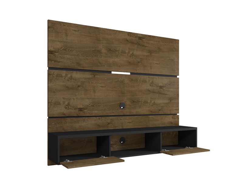 Vernon Brown and Black Floating Entertainment Center