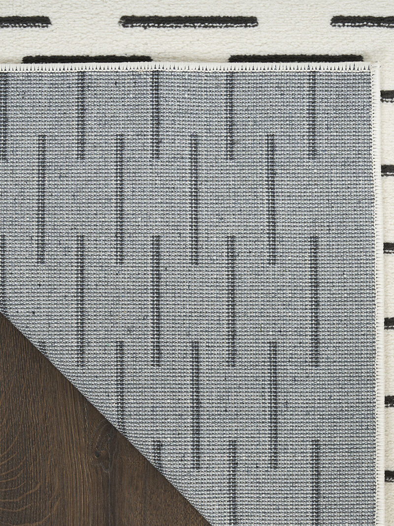 Nordic NRC12 Ivory/Black 4' x 6' Rug